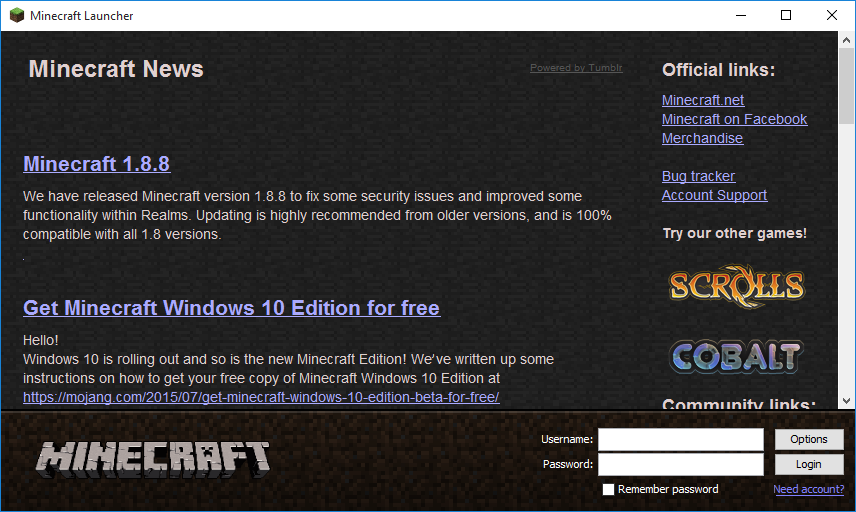 old mc launcher download