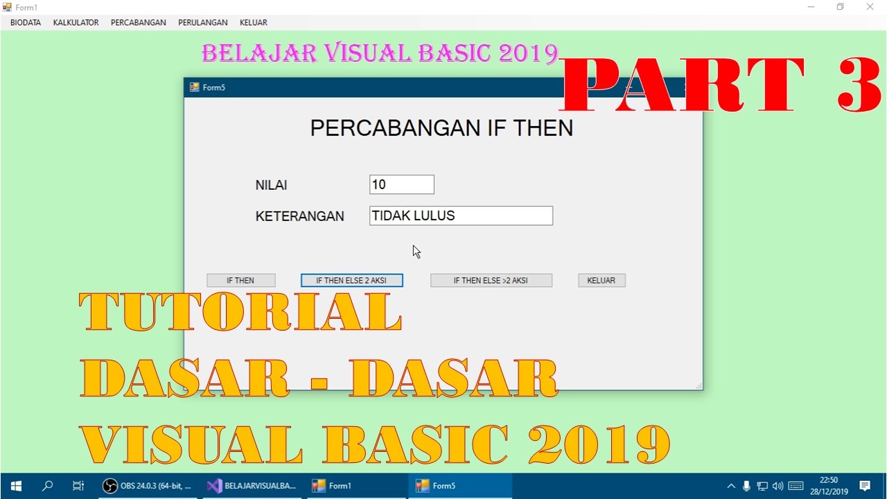 visual basic 2019 tutorial pdf